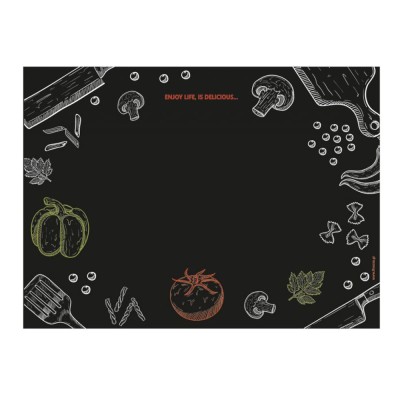 Σουπλά χαρτί γραφής προτυπωμένα διάσταση 29x39cm χρώμα μαύρο με λαχανικά σε κιβώτιο 1000τμχ