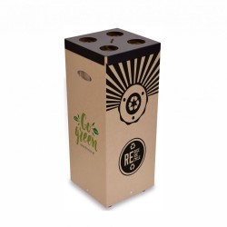 Κάδος χάρτινος "EASYFOOD" Υ:70 Π:28 Β:28cm 60Lt μαύρο χρώμα