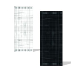  Συσκευασμένη χαρτοπετσέτα σε χάρτινο μαύρο προτυπωμένο σακουλάκι με λευκή 33Χ33 χαρτοπετσέτα δίφυλλη