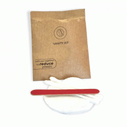 Φάκελος kraft με δίσκους ντεμακιγιάζ, μπατονέτες και λίμα σε συσκευασία των 125 τμχ