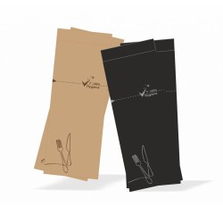 Χάρτινος φάκελος closy fin σε kraft καφέ χρώμα διάσταση 85Χ250cm με χαρτοπετσέτα δίφυλλη οικολογική σε συσκευασία των 350 τμχ