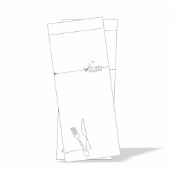 Χάρτινος φάκελος closy fin σε λευκό χρώμα διάσταση 85Χ250cm με χαρτοπετσέτα δίφυλλη λευκή σε συσκευασία των 350 τμχ