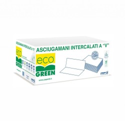 Χειροπετσέτα δίφυλλη Eco PD V-FOLD συσκευασία 20 πακέτων
