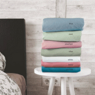 Σεντόνι διπλό Rainbow flat poly/cotton διαστάσεων 240x260cm σε Emerald χρώμα Σεντόνι διπλό Rainbow flat poly/cotton διαστάσεων 240x260cm σε Emerald χρώμα