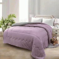 Κουβέρτα-πάπλωμα flannel με κάτω όψη sherpa Arizona 100% pol. σε χρώμα amethyst διαστάσεων 220x240cm Κουβέρτα-πάπλωμα flannel με κάτω όψη sherpa Arizona 100% pol. σε χρώμα amethyst διαστάσεων 220x240cm