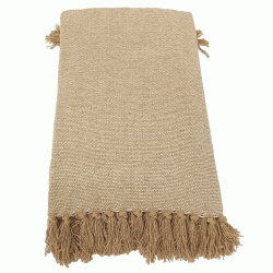 Ριχτάρι σχέδιο Ajay 60% chenille pol. – 40% cotton σε μπεζ χρώμα διαστάσεων 180x250cm