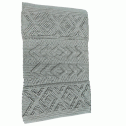 Πατάκι μπάνιου σχέδιο Victor 60% pol.-40% chenille σε χρώμα της μέντας