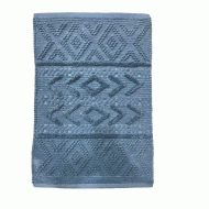 Πατάκι μπάνιου σχέδιο Victor 60% pol.-40% chenille σε χρώμα μπλε