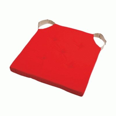 Μαξιλάρια καρέκλας Σχ.Chrats διαστάσεων 38x38x4cm 100% cotton σε χρώμα Red