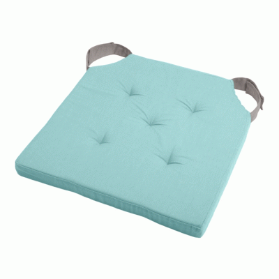 Μαξιλάρια καρέκλας Σχ.Chrats διαστάσεων 38x38x4cm 100% cotton σε χρώμα Aqua