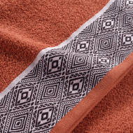 Πετσέτα ζακάρ Esteban teraccotta έξτρα απορροφητική 100% cotton 450gsm διαστάσεων 50x90cm  Πετσέτα ζακάρ Esteban teraccotta έξτρα απορροφητική 100% cotton 450gsm διαστάσεων 50x90cm
