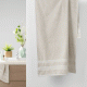 Πετσέτα μονόχρωμη σχέδιο Excellence 600gr/m² υδρόφιλη διαστάσεων 50x90cm 100% cotton σε μπεζ χρώμα
