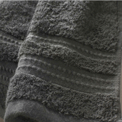 Πετσέτα μονόχρωμη σχέδιο Excellence 600gr/m² υδρόφιλη διαστάσεων 50x90cm 100% cotton σε σκούρο γκρι χρώμα