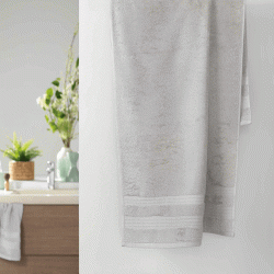 Πετσέτα μονόχρωμη σχέδιο Excellence 600gr/m² υδρόφιλη διαστάσεων 50x90cm 100% cotton σε ανοιχτό γκρι χρώμα