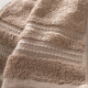 Πετσέτα μονόχρωμη προσώπου Excellence 600gr/m² υδρόφιλη έξτρα απορροφητική 100% cotton σε taupe χρώμα διαστάσεων 50x90cm