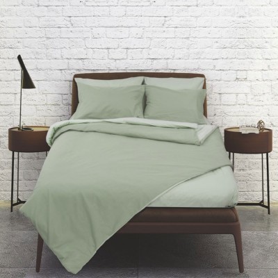 Σετ σεντόνια Rainbow υπέρδιπλα μονόχρωμα Olive-mint poly/cotton 144 κλωστών