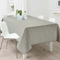 Τραπεζομάντηλο αλέκιαστο χρώματος μπεζ 100%pol. διαστάσεων 150x150cm