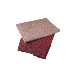 Σετ ριχτάρια σενίλ  Plain 3τμχ 100% pol. σε μπορντώ χρώμα