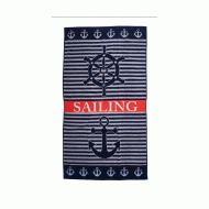 Πετσέτα παραλίας διάστασης 86X160 Sailing 100% cotton Πετσέτα παραλίας διάστασης 86X160 Sailing 100% cotton
