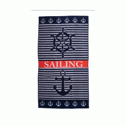 Πετσέτα παραλίας διάστασης 86X160 Sailing 100% cotton Πετσέτα παραλίας διάστασης 86X160 Sailing 100% cotton