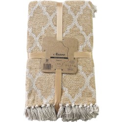 Ριχτάρι Azzuro 60% chenille pol. – 40% cotton σε μπεζ χρώμα διαστάσεων 180x300cm