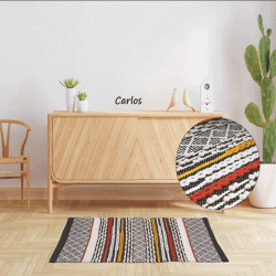 Πατάκι διακοσμητικό Σχ. Carlos από 100% βαμβάκι διαστάσεων 60x90cm Πατάκι διακοσμητικό Σχ. Carlos από 100% βαμβάκι διαστάσεων 60x90cm