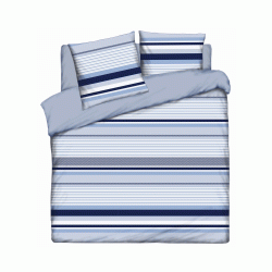 Κουβερλί βαμβακερό εμπριμέ Lines διαστάσεων 220x230cm