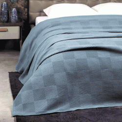 Κουβέρτα πικέ Marco 100% cotton διαστάσεων 240x260cm σε χρώμα emerald