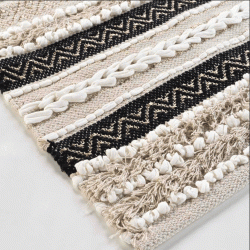 Πατάκι διακοσμητικό Σχ. Mirage beige σε διάσταση 60X90cm 100% cotton