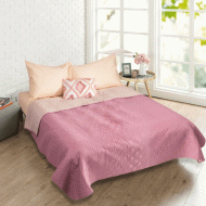 Κουβερλί ultrasonic Sam 100% microfiber σε χρώμα rotten apple-beige διαστάσεων 160x220cm Κουβερλί ultrasonic Sam 100% microfiber σε χρώμα rotten apple-beige διαστάσεων 160x220cm