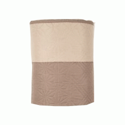 Κουβερλί ultrasonic Sam 100% microfiber χρώματος Moca-Beige διαστάσεων 160x220cm