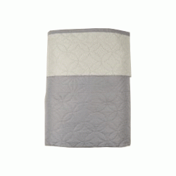 Κουβερλί ultrasonic Sam 100% microfiber διαστάσεων 160x220cm σε χρώμα Grey-L.grey