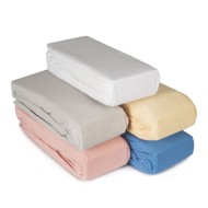 Επίστρωμα μακό “jersey” 100% βαμβάκι με λάστιχο σε λευκό χρώμα διαστάσεων 160x200+25cm