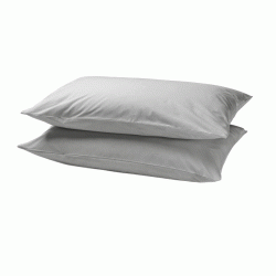 Μαξιλαροθήκες σετ σειράς Rainbow διαστάσεων 52x72cm poly/cotton 144 κλωστών χρώμα Ice grey