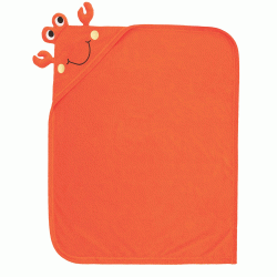 Πετσέτα με κουκούλα και κέντημα Crab διαστάσεων 90x70cm 85% cot+15% pol