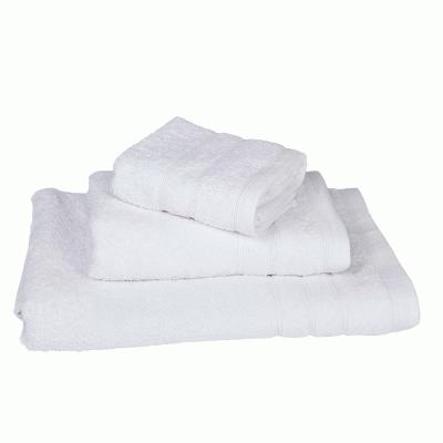 Πετσέτα μονόχρωμη σχέδιο Excellence 600gr/m² υδρόφιλη διαστάσεων 50x90cm 100% cotton σε χρώμα λευκό