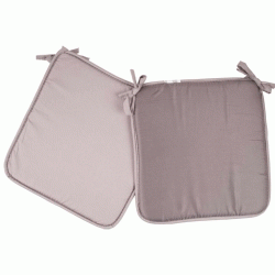 Μαξιλάρι καρέκλας δίχρωμο Σχ.Reli grey/l.grey διαστάσεων 38x38x2cm 100% microfiber