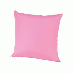 Mαξιλαροθήκη λονέτα σειράς Vitamin διαστάσεων 45x45cm 80% βαμ-20% πολ σε χρώμα ροζ