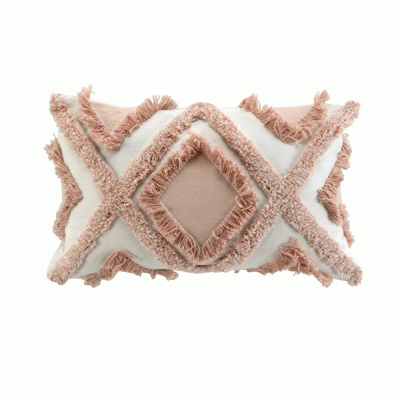 Μαξιλάρι διακοσμητικό διαστάσεων 30Χ50cm σχέδιο Marissa pink 100% cotton