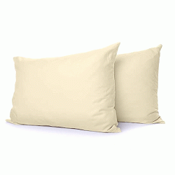 Μαξιλαροθήκη σειράς Rainbow 52x72cm poly/cotton 144 κλωστών χρώμα Beige