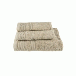 Πετσέτα μονόχρωμη σχέδιο Excellence 600gr/m² υδρόφιλη διαστάσεων 50x90cm 100% cotton σε μπεζ χρώμα