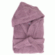 Μπουρνούζι μονόχρωμο Fresh 450gsm 100%cotton με κουκούλα σε χρώμα berry νούμερο XXLarge
