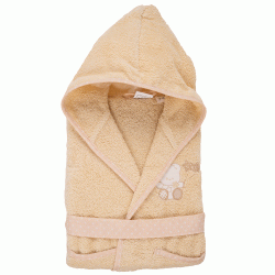 Μπουρνούζι μπεμπέ Σχ.Bear σε κουτί 100% cotton σε χρώμα μπεζ