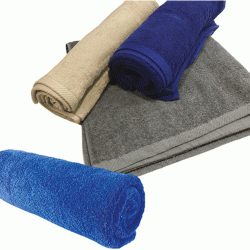 Ξενοδοχειακή πετσέτα πισίνας-θάλασσας 100% cotton σε χρώμα γκρι 480gsm διαστάσεων 80Χ160cm