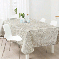 Τραπεζομάντηλο αλέκιαστο Paisley beige  100%πολ. διαστάσεων 150x150cm