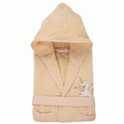 Μπουρνούζι μπεμπέ Σχ.Pony σε κουτί 100% cotton σε χρώμα μπεζ