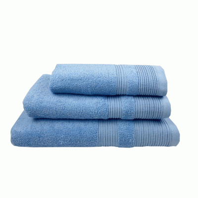 Πετσέτα μονόχρωμη προσώπου 480gsm 100% βαμβάκι μπλε Raf﻿ διαστάσεων 50x90cm Prestige