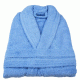 Μπουρνούζι μονόχρωμο Fresh 450gsm 100%cotton χωρίς κουκούλα σε χρώμα μπλε ραφ νούμερο 2XL
