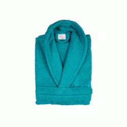 Μπουρνούζι μονόχρωμο Fresh 450gsm 100%cotton χωρίς κουκούλα σε Τιρκουάζ νούμερο 2XL