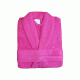 Μπουρνούζι μονόχρωμο Fresh 450gsm 100%cotton χωρίς κουκούλα σε φούξια χρώμα νούμερο small